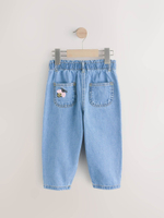 Джинсы с вышивкой для девочки Next E12-748, Синий