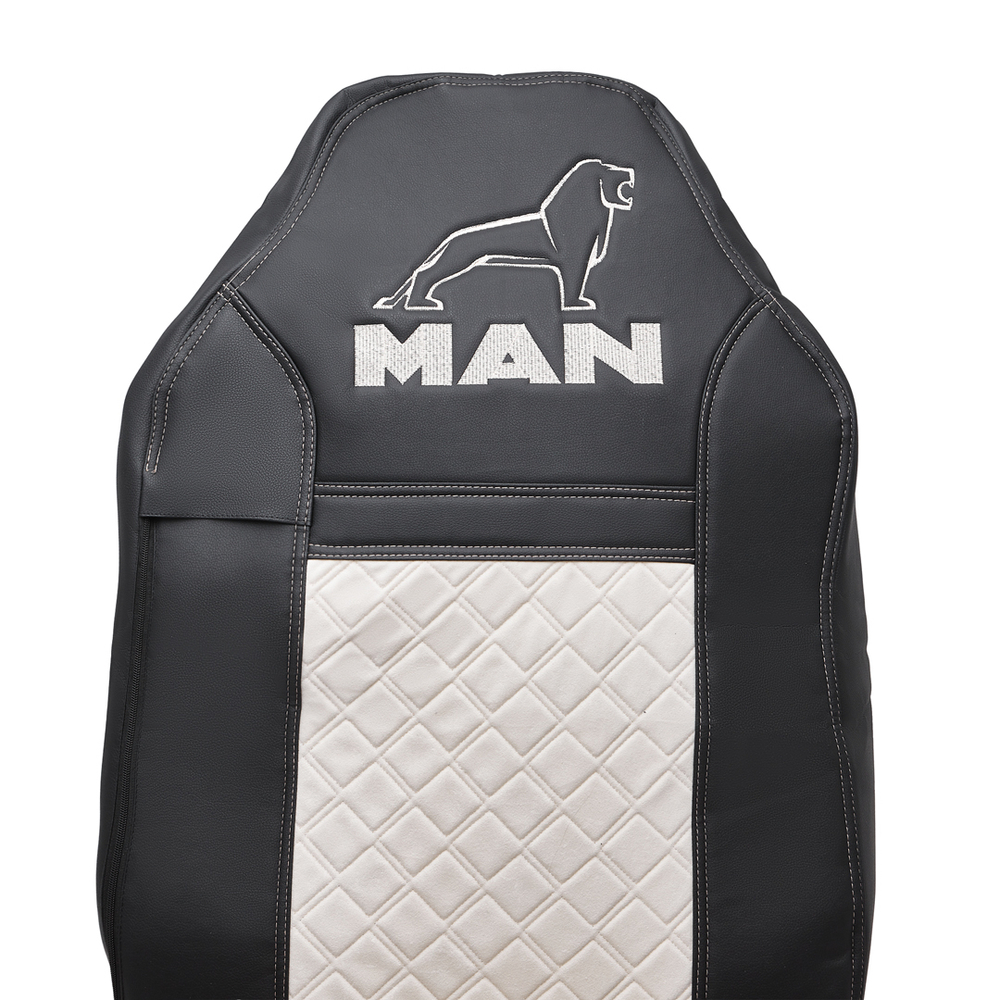 Чехлы MAN TGA (экокожа, бежевый)