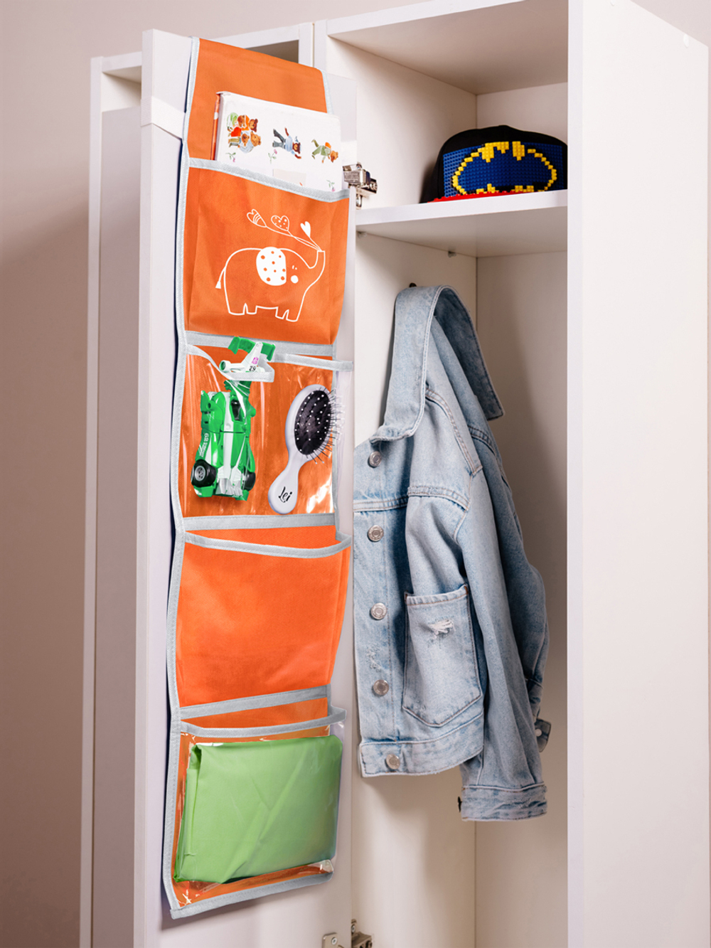 Кармашки в садик 85х20 Слоник (оранжевый)