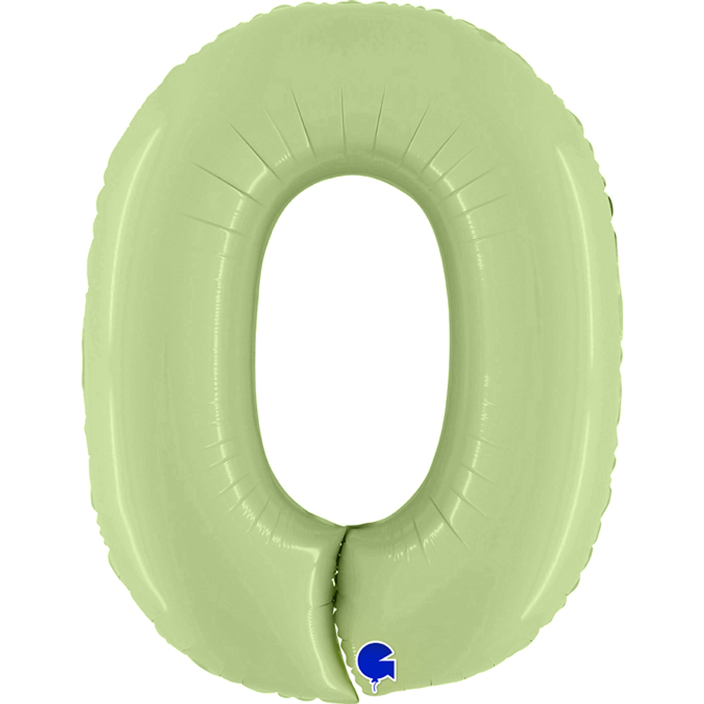 Gr (40&#39;&#39;/102 см) Цифра, 0, Оливковый, Сатин, 1 шт.