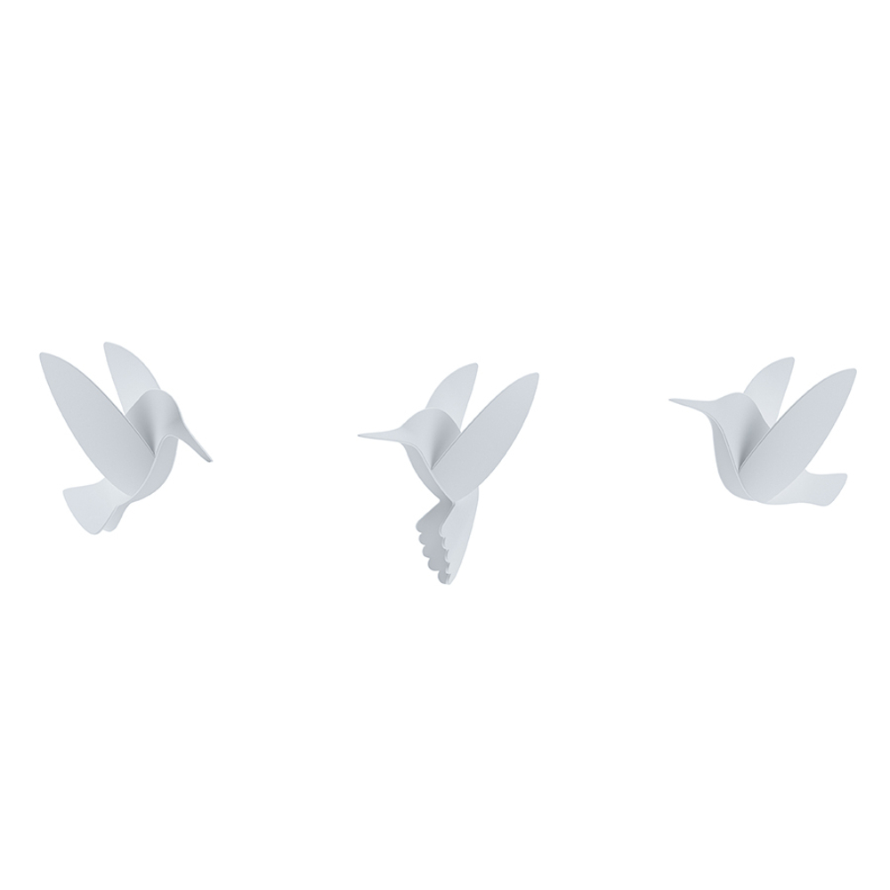Декор для стен Hummingbird 9 элементов белый, Umbra