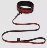 Стильный ошейник с поводком Reversible Faux Leather Collar and Lead