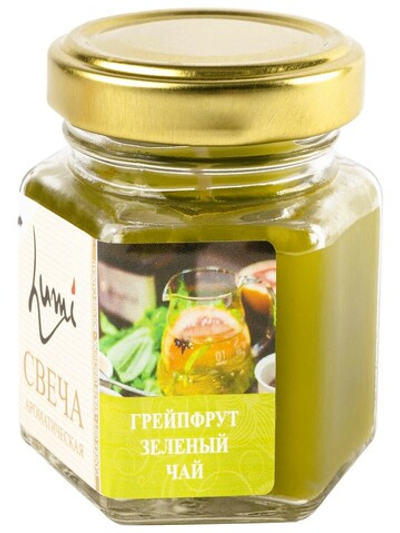 Свеча ароматическая Грейпфрут Зеленый чай