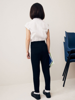 Брюки школьные без застежки для девочки Next Q90-020, Черный