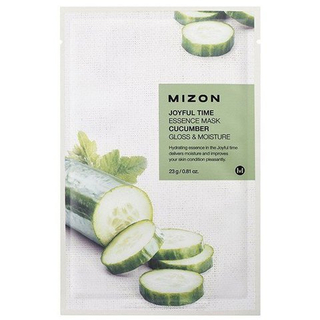 Mizon Маска тканевая с экстрактом огурца - Joyful time essence mask cucumber, 23г