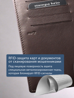 190 R - Портмоне 5в1 с отделениями для документов, RFID защитой