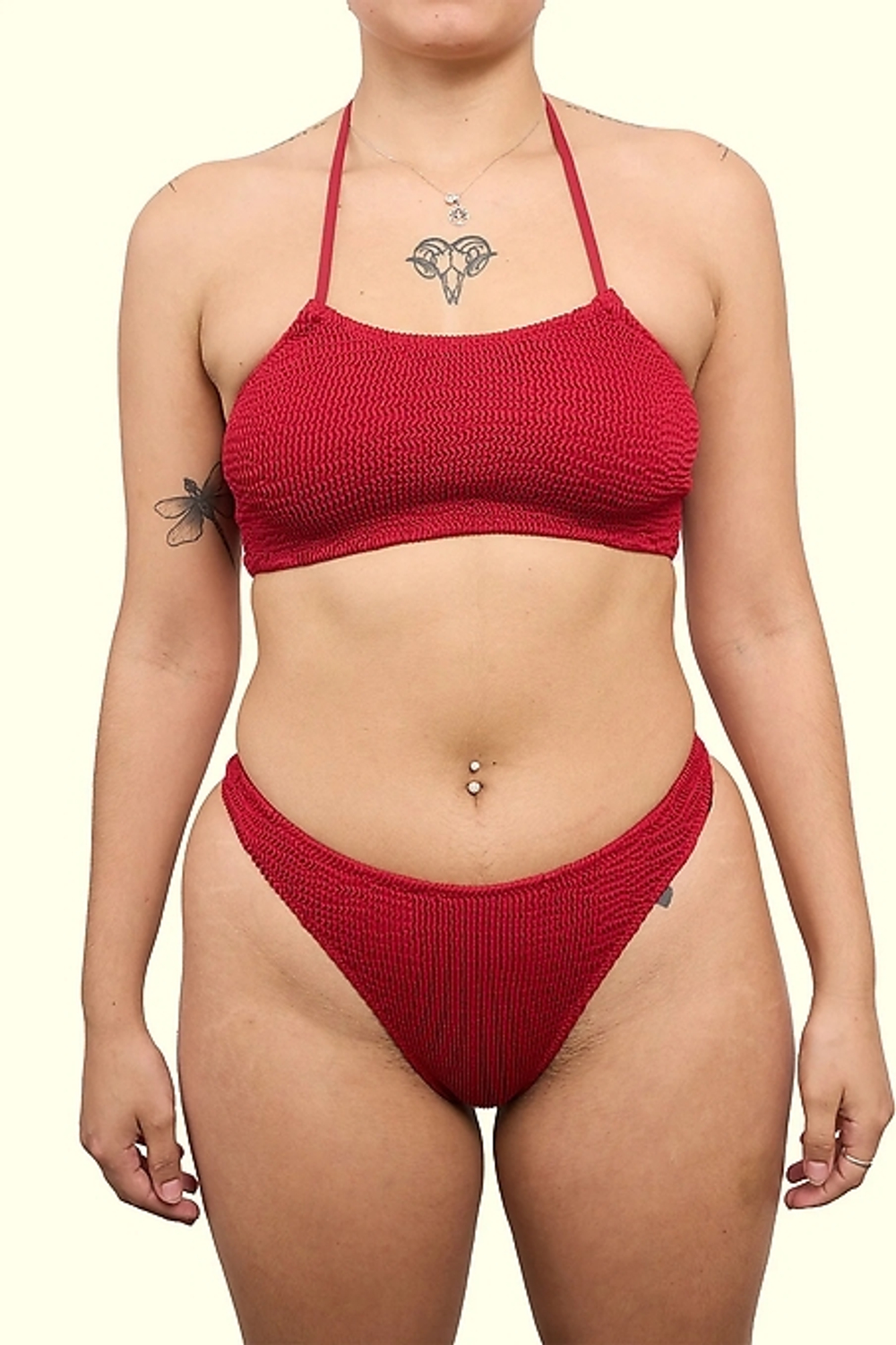 Трусы купальные бразильяна красный