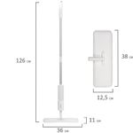 Швабра с распылителем NeoSpray luxe, 2 насадки T-Clean из плотной микрофибры, скребок, LAIMA, 609147