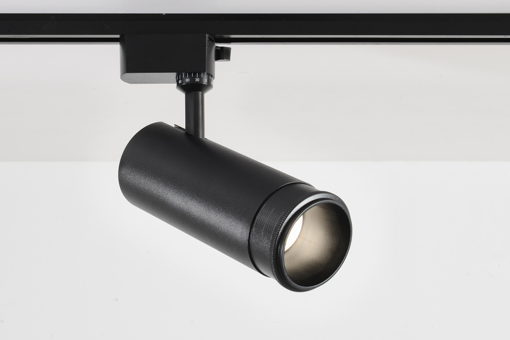 Трековый светодиодный светильник Crystal Lux CLT 0.31 021 BK 3CCT ZOOM