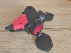 Разветвитель силовой, трехместный, трехфазный, IP 44, 16 А