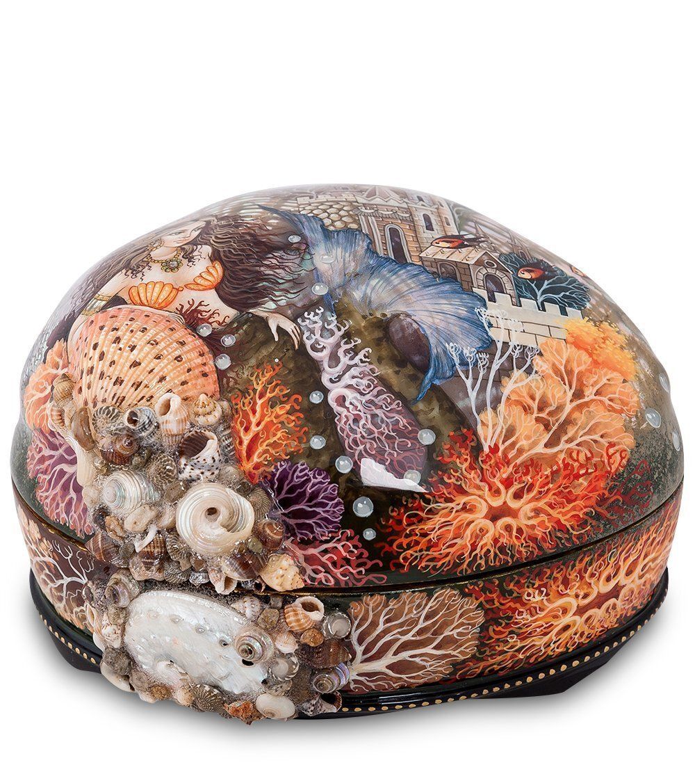 Народные промыслы ШК-30/ 67 Шкатулка «Русалочка» Ковалева С.