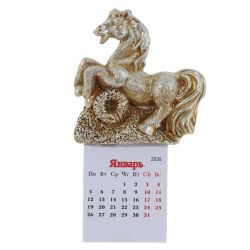 GAEM Магнит "Лошадка" с календарем, L6 W1,5 H11 см, 2в.