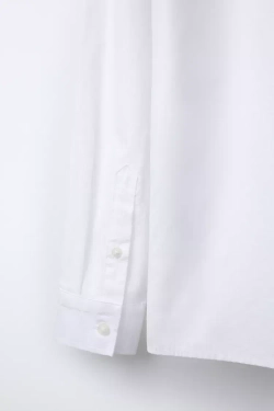 ZARA ОДНОТОННАЯ РУБАШКА, БЕЛЫЙ
