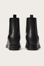 Ботинки из черной телячьей кожи со скрытой танкеткой