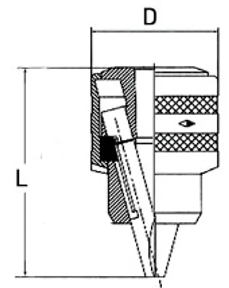 Патрон сверлильный B18/1-16 мм, с ключом, арт. J2516A