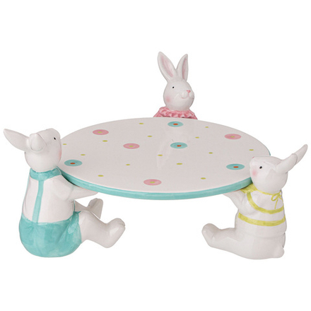 БЛЮДО ДЛЯ ТОРТА КОЛЛЕКЦИЯ "BRIGHT RABBITS" 22,5Х22Х12 СМ