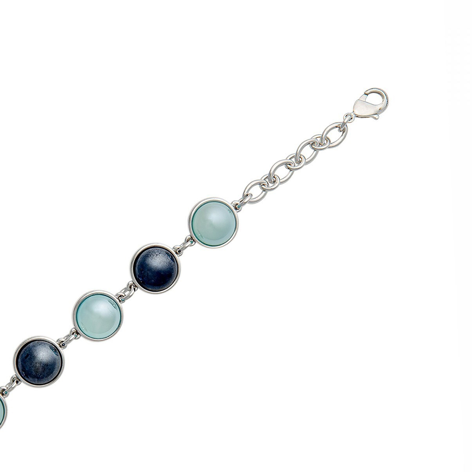 Браслет классический Possebon Pearl B.S.Agate-Sodalite C1362.21.22 BL/S