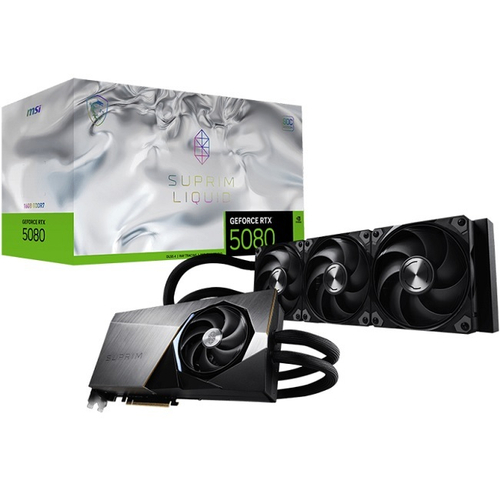 Видеокарта MSI GeForce RTX 5080 SUPRIM LIQUID SOC 16G (G5080-16SLS)