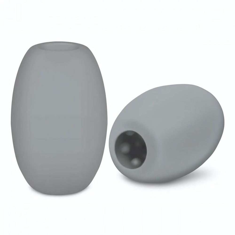 Серый двусторонний мастурбатор MINI BUBBLE (Цвет: серый)