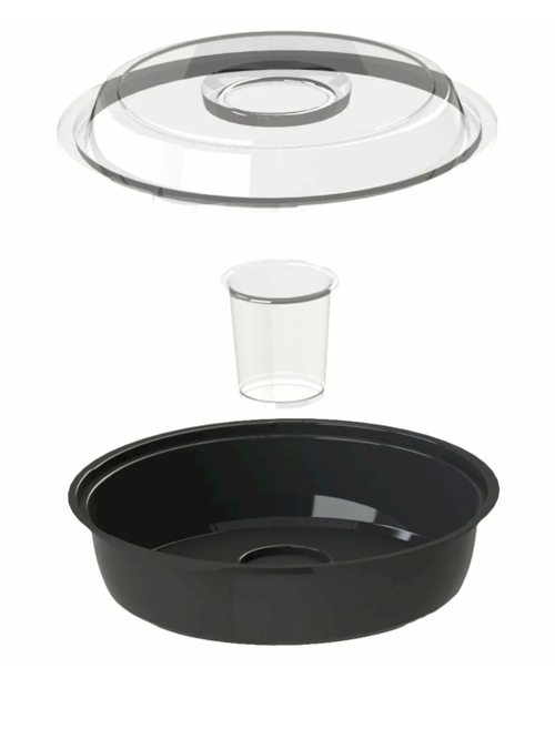 САЛАТНИК КД. 106 ДНО\КРЫШКА + СОУСНИК 850 МЛ. 400 ШТ.