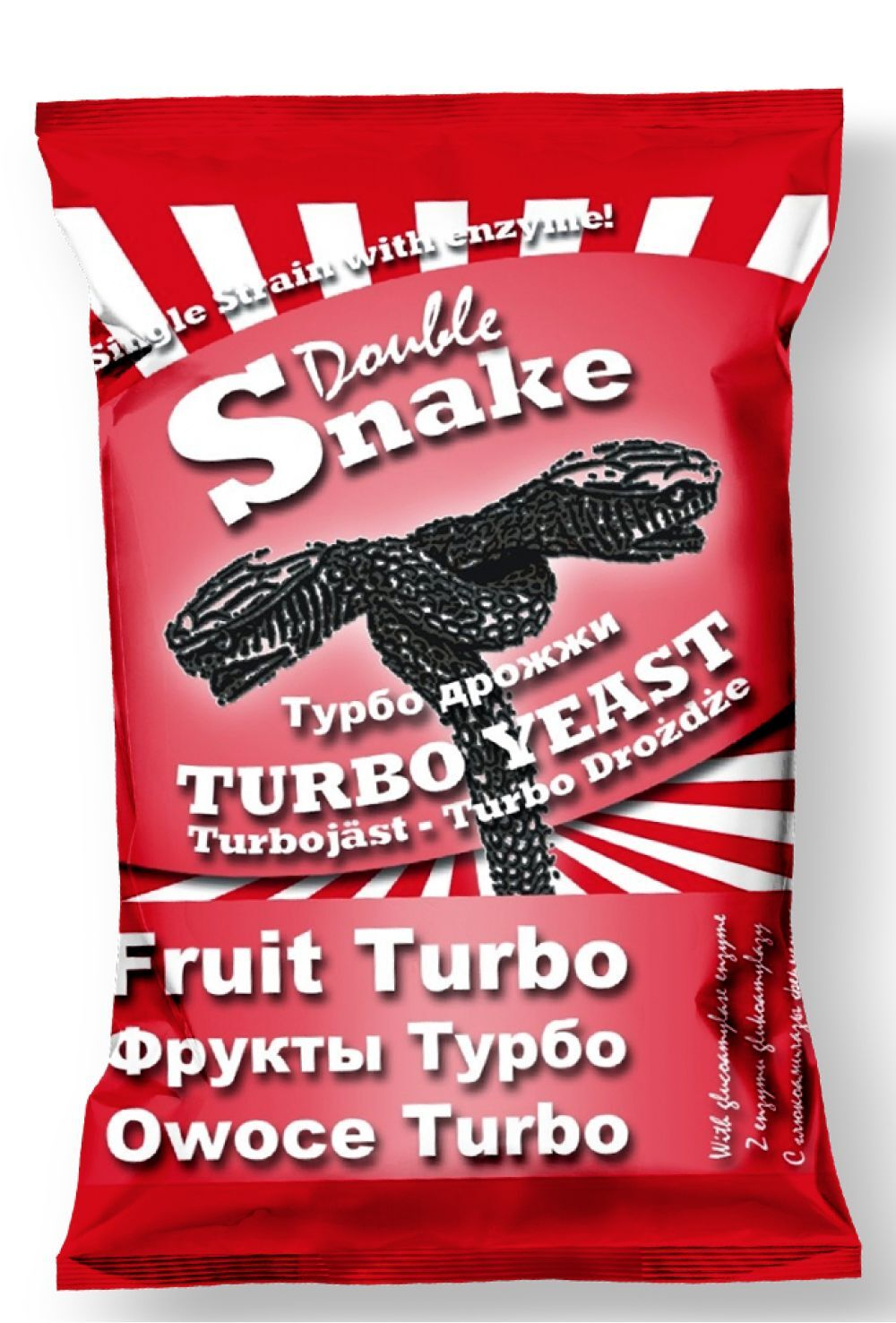 Дрожжи для фруктовых браг Double Snake Fruit Turbo, 49 г, 10 шт