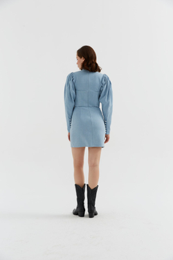 Платье мини из денима
