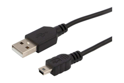 Кабель REXANT USB mini USB длинный штекер 1М черный 18-4402