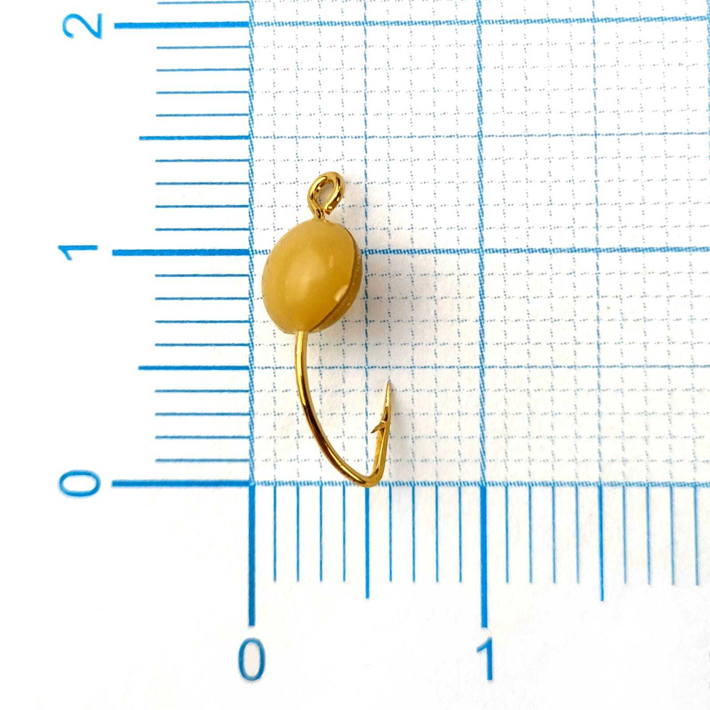 Мормышка "Подвеска" фосфорная, Золото (0.5гр, 50шт/уп)