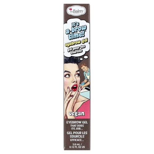 theBalm Cosmetics, It's A-Brow Time!®, гель для бровей, темно-коричневый, 3,6 мл (0,12 жидк. унции)