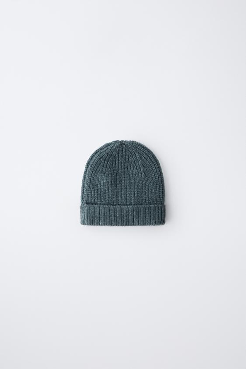 ZARA БАЗОВАЯ ТРИКОТАЖНАЯ ШАПКА, НЕФТЯНОЙ