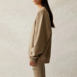 Толстовка Fear of God Essentials SS21 Pull-Over Crewneck Moss Logo, FOG-SS21-580