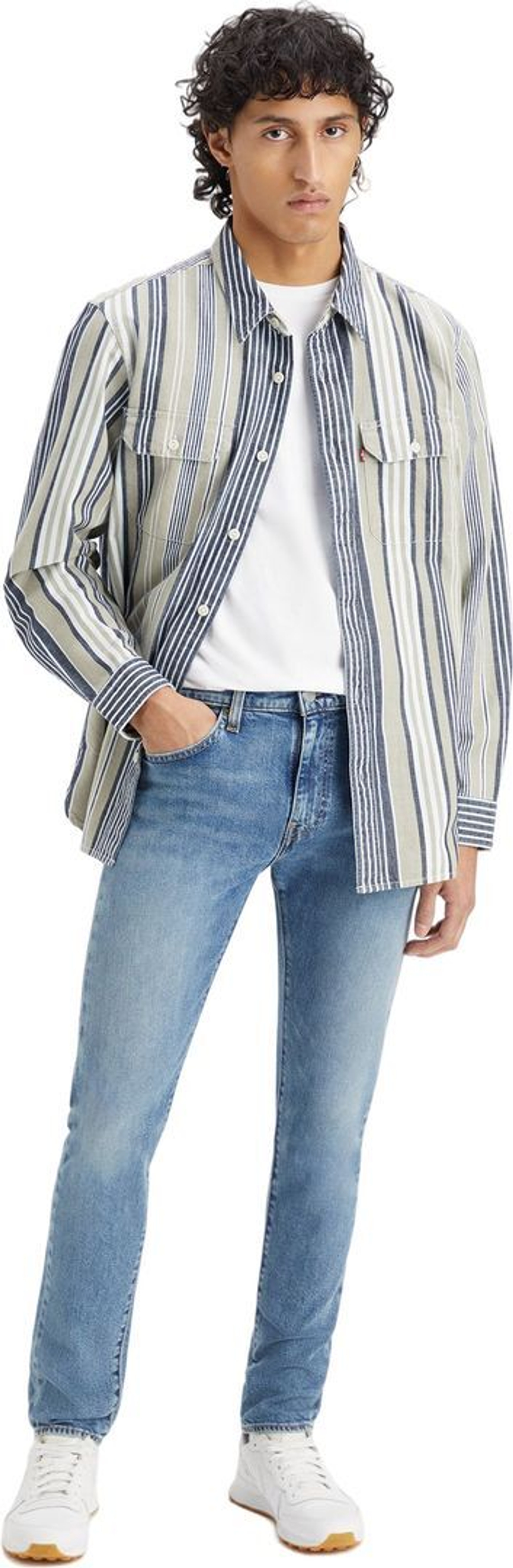 Джинсы LEVIS 510 SKINNY MED INDIGO - WORN I синий