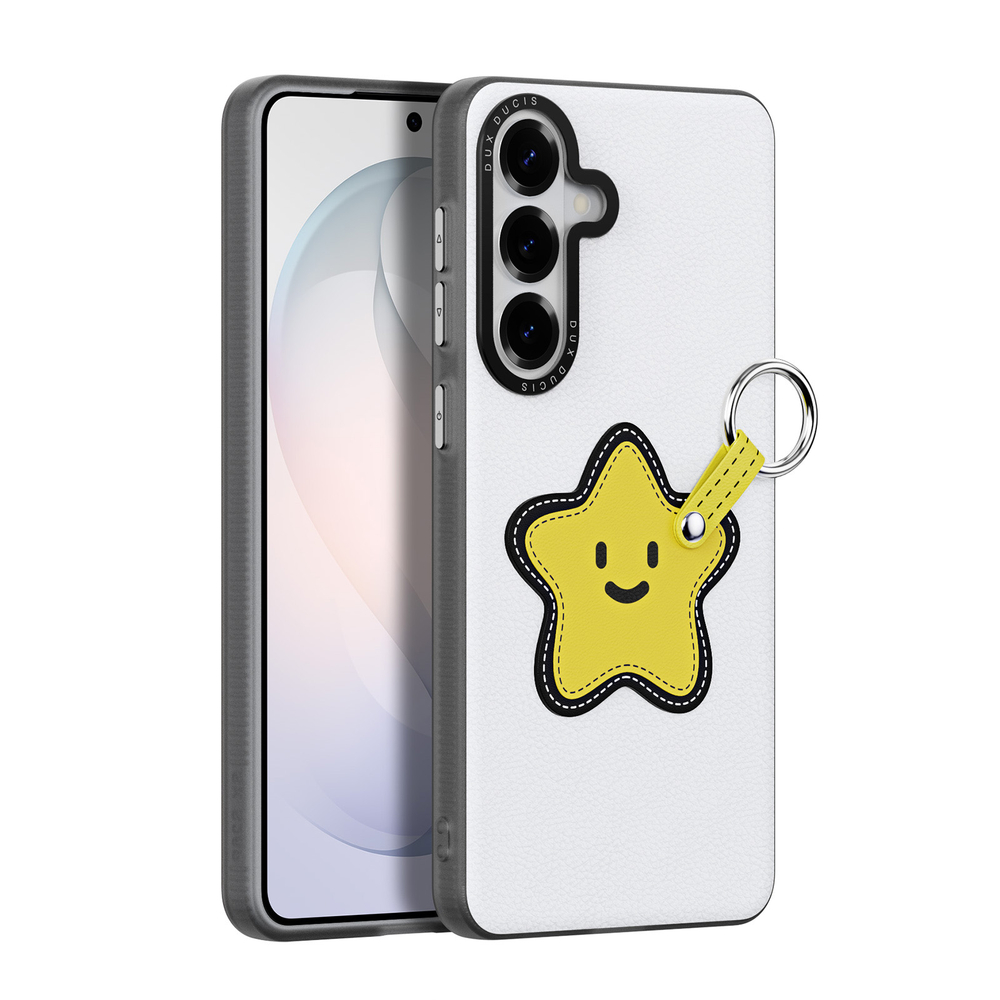 Чехол белого цвета (Star Edition) для Samsung Galaxy S26, серия Luvy Series Case (со съемным ремешком) от Dux Ducis