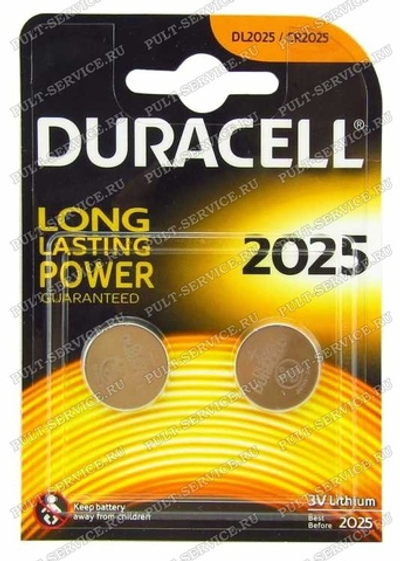 Duracell 2025 бл.2 уп.20 кор. 100