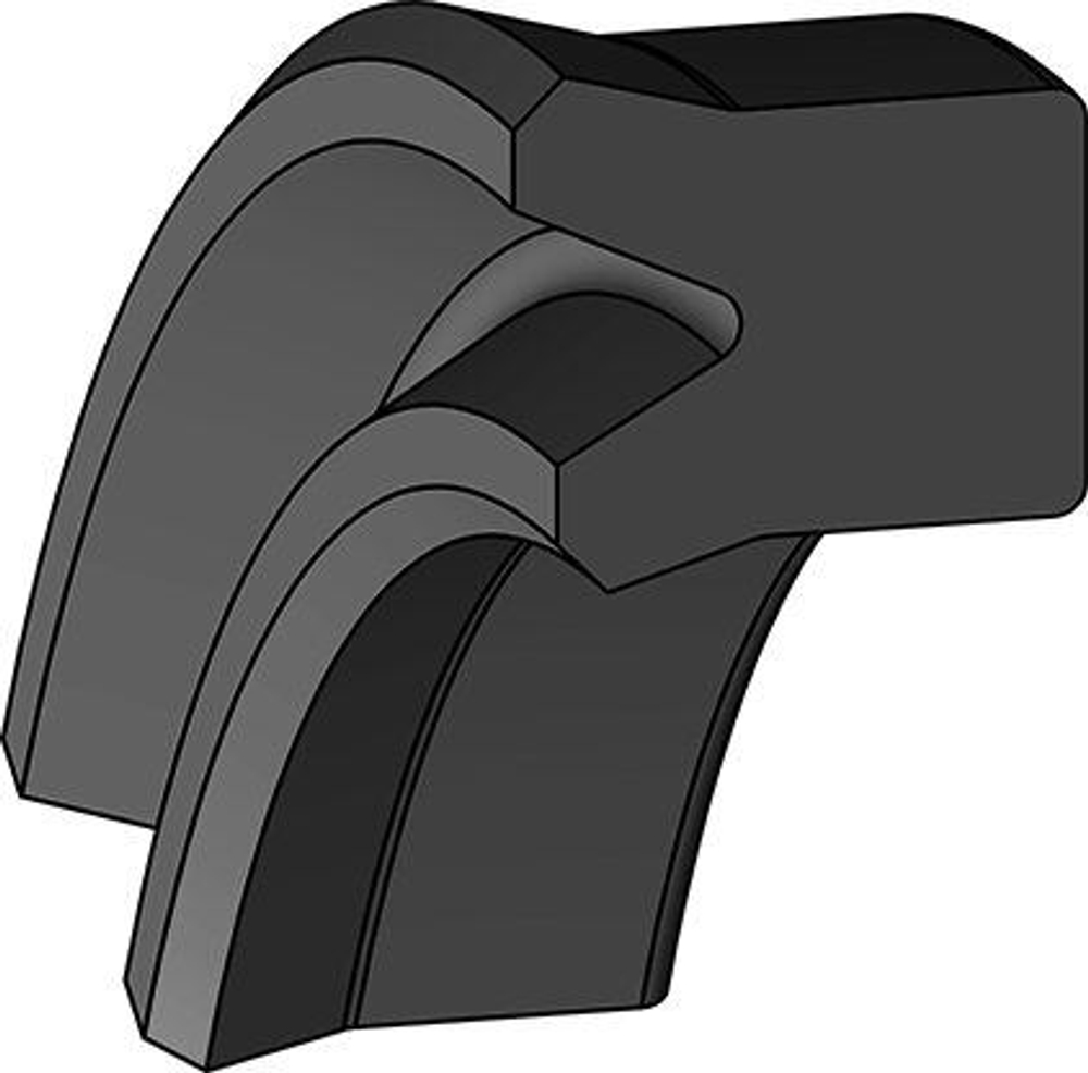 A151-100/1 NBR U-образное штоковое уплотнение 100-115-12/13