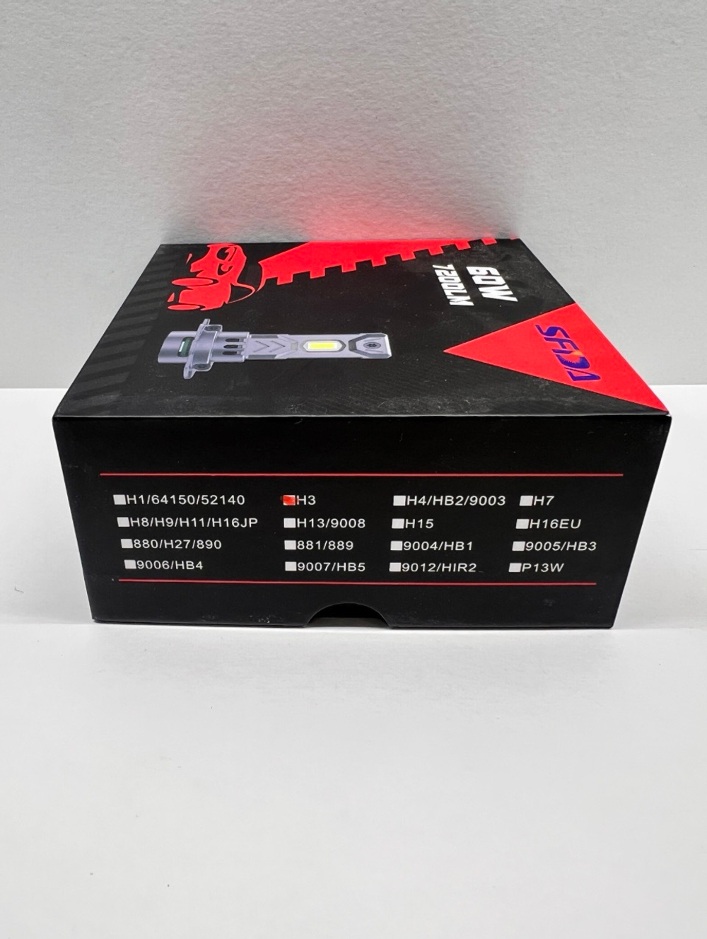 H3 / Автомобильные светодиодные лампы, H3, 120W, 7200 LM, 12 вольт, SFIDA LED V19, Cфида Девятнадцать, TG (2 шт. / комплект)