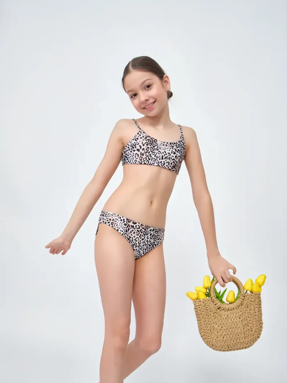 купальник раздельный с топом для бассейна