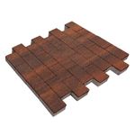 Тротуарная плитка Бельпассо Медио, 80 мм, ColorMix Брук, native