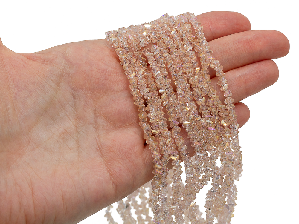 Нить бусин для украшений 4мм (ювелирное стекло)