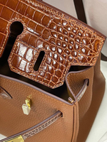 Сумка Hermes из кожи крокодила 25 см