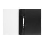 Скоросшиватель с прозрачным верхом А4, пластик 160мкм, Стамм, черная