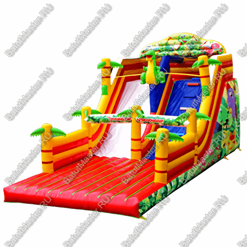 Надувной батут-горка "Тропические приключения"