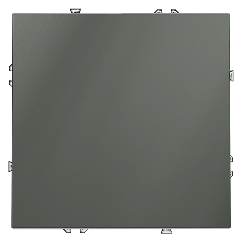 Выключатель встраиваемый VOLTUM S70 одноклавишный 10А, (титан)