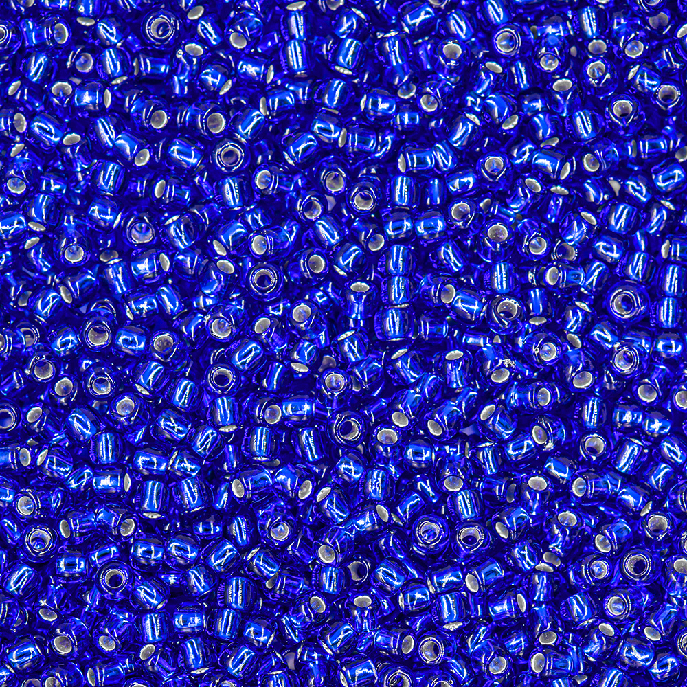 Японский бисер TOHO Round 11/0 (№28), с внутренним серебрением, прозрачный