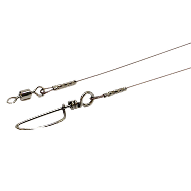 Поводок стальной Win(SHOWA) 7х7 J49-34-50 50см 0.634мм 34кг #8.0PE 1шт Trollihg