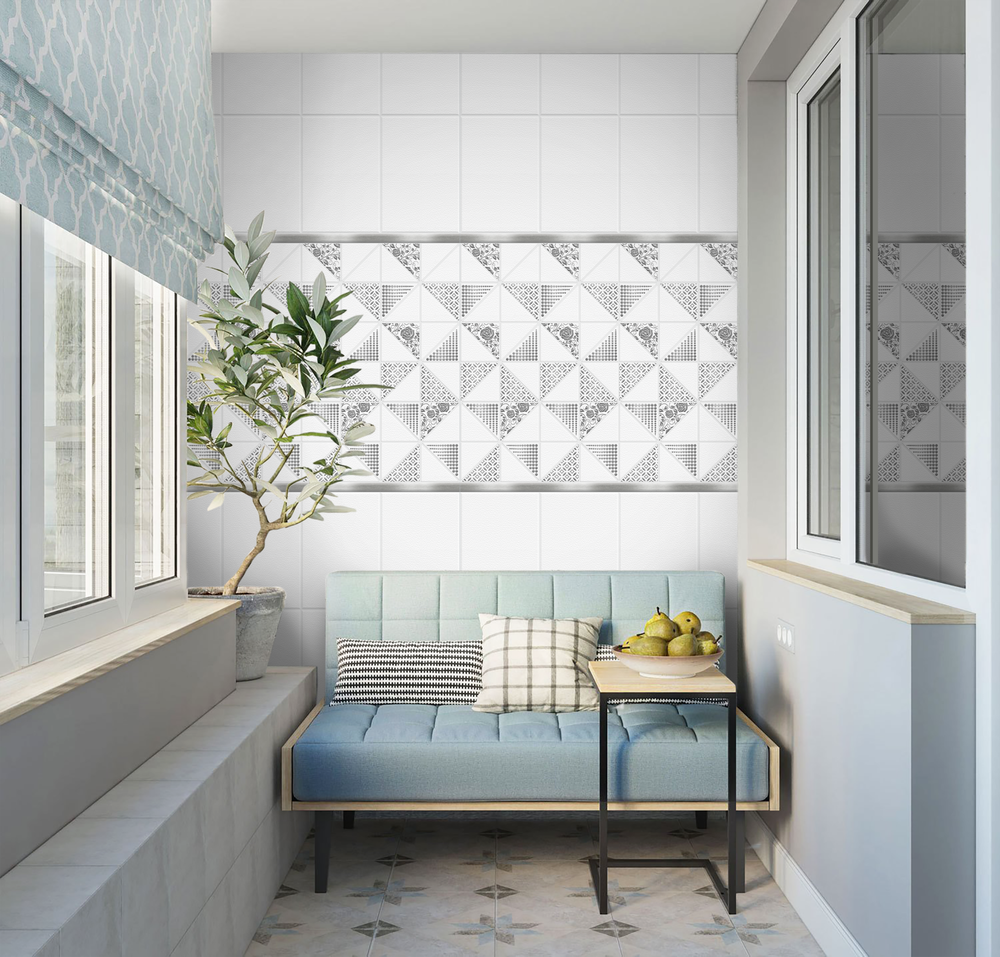 Панель ПВХ фотопечать с глиттером Виола хром 2700х250мм