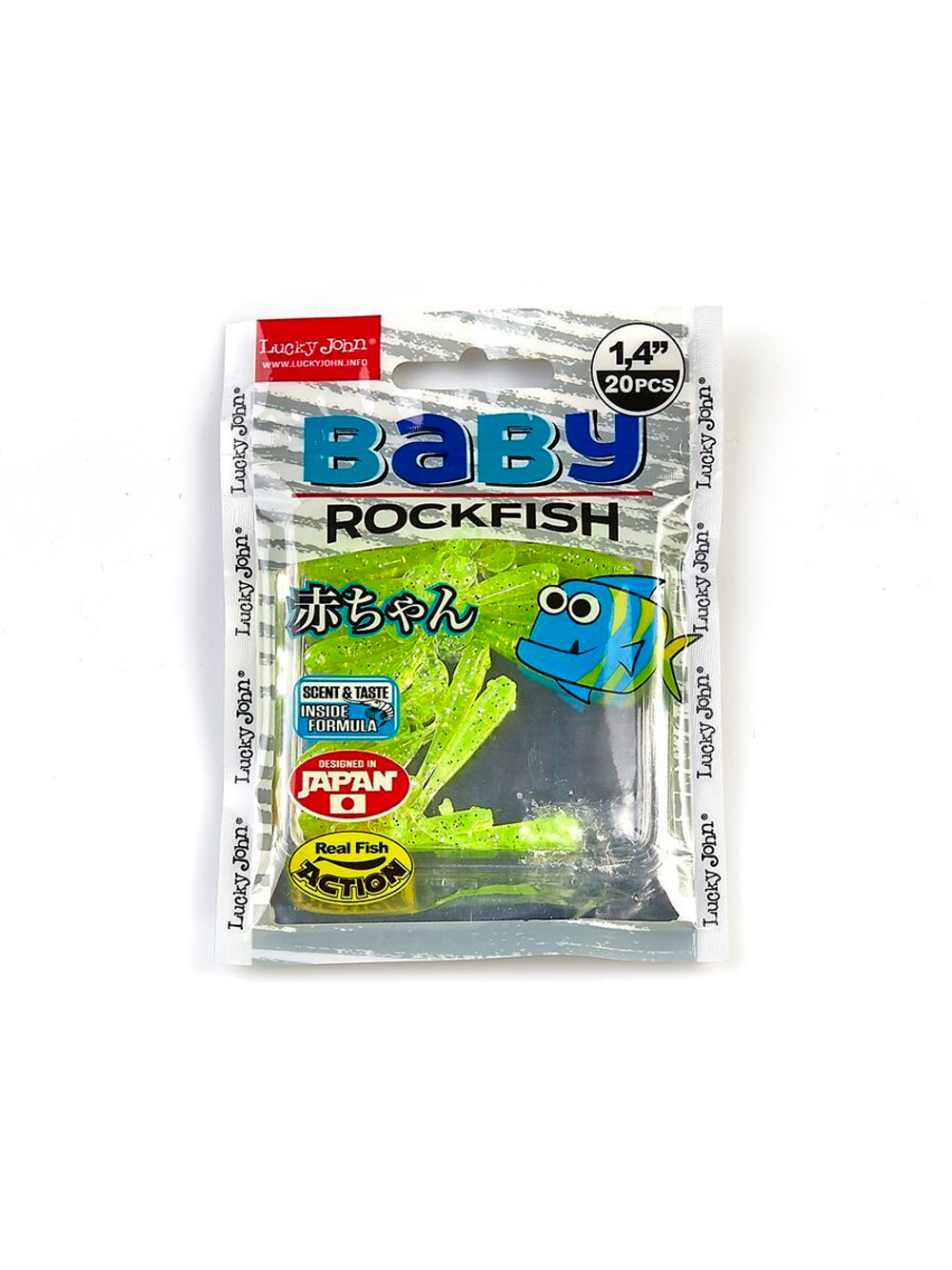 Виброхвосты съедобные LJ Pro Series BABY ROCKFISH 1.4in (03.50)/S26 20 шт. в упак.