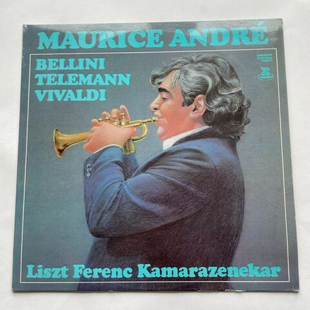 Винтажная виниловая пластинка LP Maurice Andre, Vincenzo Bellini, Georg Philipp Telemann, Antonio Vivaldi, Liszt Ferenc Chamber Orchestra Liszt Ferenc (Венгрия 1978)