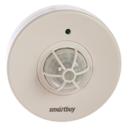 Датчик движения потолоч, 1200 Вт, 8 м, 360 , IP33, Smartbuy, sbl-ms-024