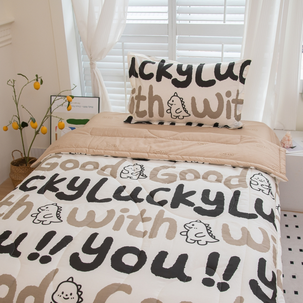 Комплект постельного белья Сатин с Одеялом Young 100% хлопок на резинке OBKR027